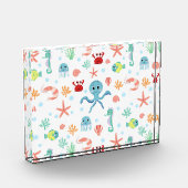 Zee wereld patroon fotoblokken (Links)