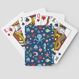 Zee wereld pokerkaarten