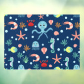 Zee wereld raamsticker (Vel 3)