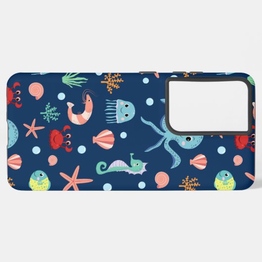 Zee wereld samsung galaxy hoesje (Linkerkant)