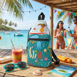 Zee wereld schoudertas sling bag