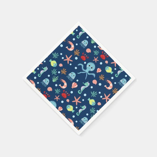 Zee wereld servet (Hoek)