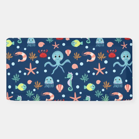 Zee wereld spandoek (Horizontaal)