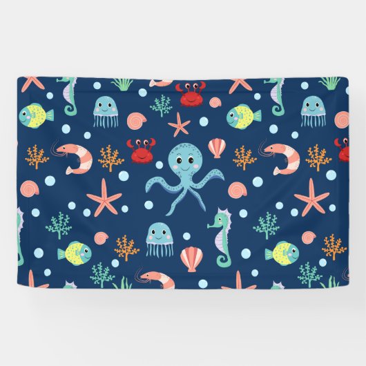 Zee wereld spandoek (Horizontaal)