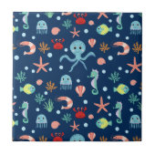 Zee wereld tegeltje (Voorkant)