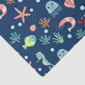 Zee wereld tissuepapier (Detail)