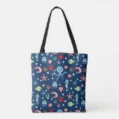 Zee wereld tote bag (Achterkant)
