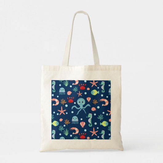 Zee wereld tote bag (Achterkant)