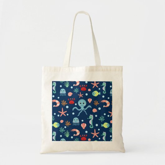 Zee wereld tote bag (Voorkant)
