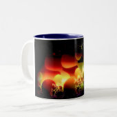 Zee wereld tweekleurige koffiemok (Voorkant links)