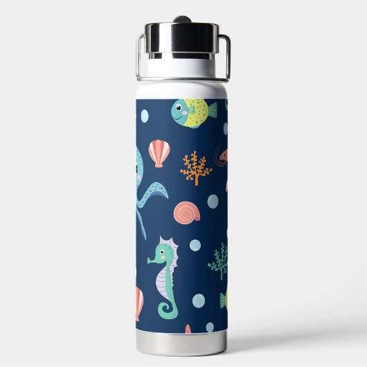 Zee wereld waterfles (Achterkant)