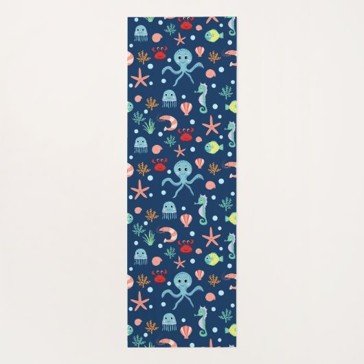 Zee wereld yogamat (Achterkant)