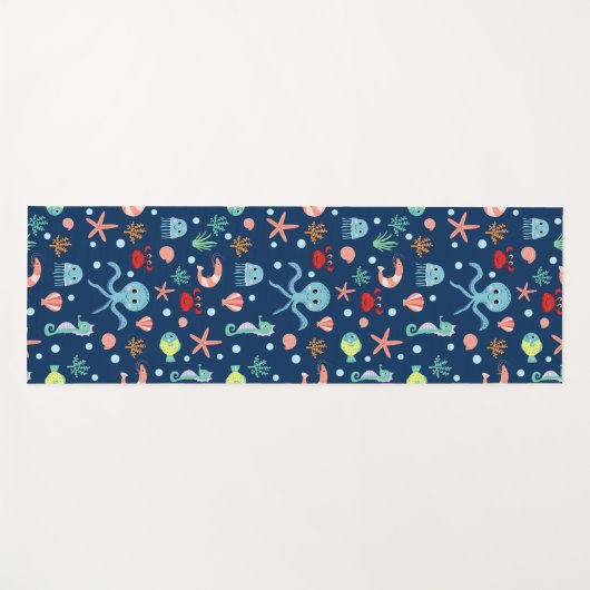 Zee wereld yogamat (Voorkant (horizontaal))