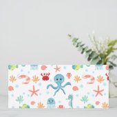 Zee Wereldpatroon Aankondiging (Staand voorkant)