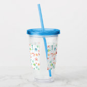 Zee Wereldpatroon Acryl Drinkbeker (Links)