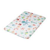 Zee Wereldpatroon Badmat (Gekanteld)