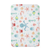 Zee Wereldpatroon Badmat (Voorkant Verticaal)