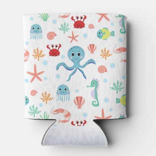 Zee Wereldpatroon Blikjeskoeler (Achterkant)