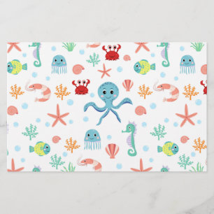 Zee Wereldpatroon Briefpapier