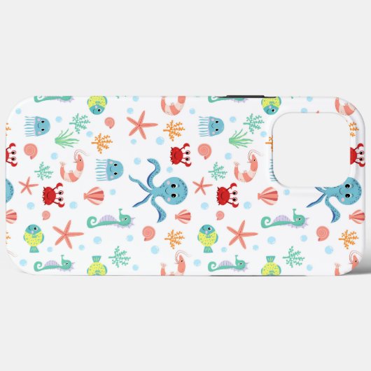 Zee Wereldpatroon Case-Mate iPhone Case (Achterkant (horizontaal))