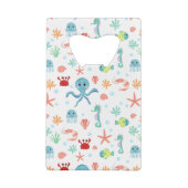 Zee Wereldpatroon Creditkaart Flessenopener (Achterkant)