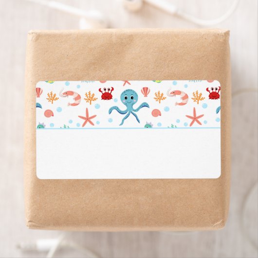 Zee Wereldpatroon Etiket (Insitu)