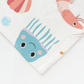 Zee Wereldpatroon Fleece Deken (Hoek)