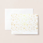 Zee Wereldpatroon Folie Kaarten (Met envelop)