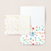 Zee Wereldpatroon Folie Kaarten (Display)