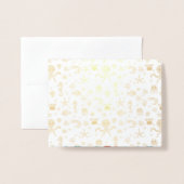 Zee Wereldpatroon Folie Kaarten (Voorkant met envelop)