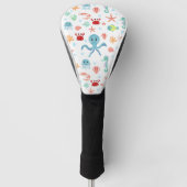 Zee Wereldpatroon Golfheadcover (Voorkant)