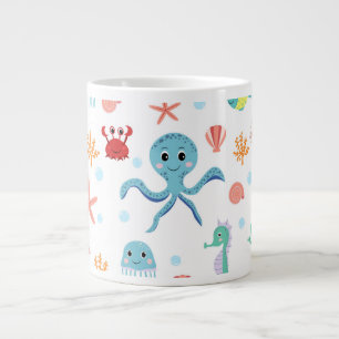 Zee Wereldpatroon Grote Koffiekop