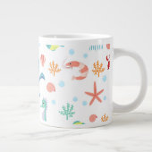 Zee Wereldpatroon Grote Koffiekop (Rechts)