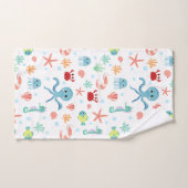 Zee Wereldpatroon Handdoek (Handdoek)