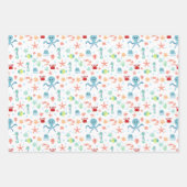 Zee Wereldpatroon Inpakpapier Vel (Voorkant 3)