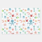 Zee Wereldpatroon Inpakpapier Vel (Voorkant 2)