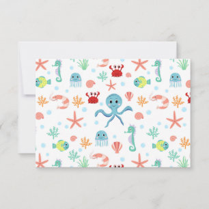 Zee Wereldpatroon Kaart