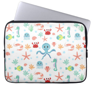 Zee Wereldpatroon Laptop Sleeve