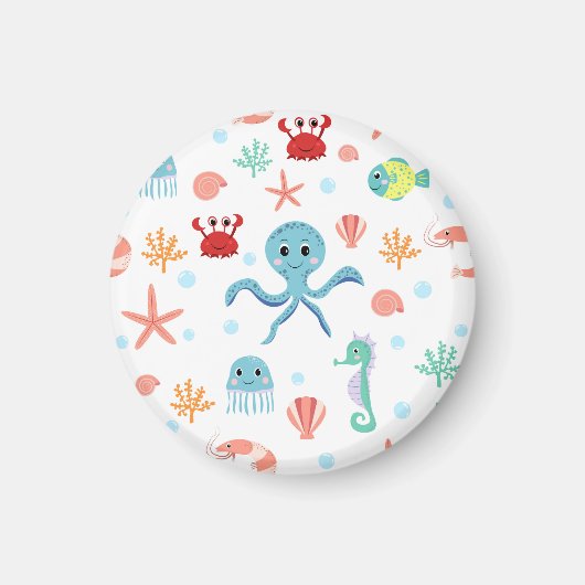 Zee Wereldpatroon Magneet (Voorkant)