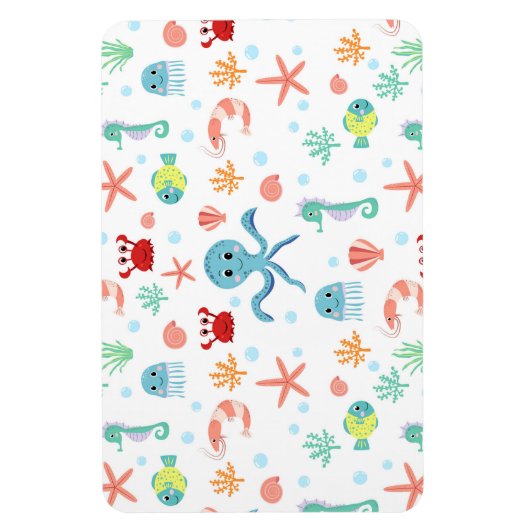 Zee Wereldpatroon Magneet (Verticaal)