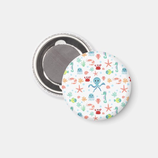 Zee Wereldpatroon Magneet (Voorkant / Achterkant)