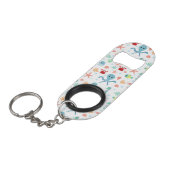 Zee Wereldpatroon Mini Flessenopener (Voorkant Gekanteld)