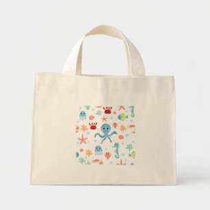 Zee Wereldpatroon Mini Tote Bag