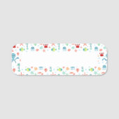 Zee Wereldpatroon Naamplaatje (Voorkant)