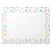 Zee Wereldpatroon Notitieblok (Voorkant)