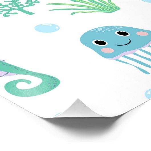 Zee Wereldpatroon Perfect Poster (Hoek)