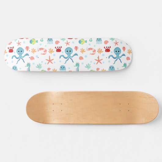 Zee Wereldpatroon Persoonlijk Skateboard (Horizontaal)