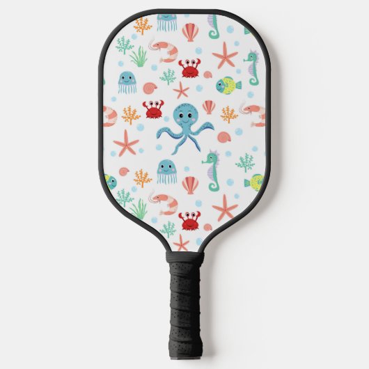 Zee Wereldpatroon Pickleball Paddle (Voorkant)
