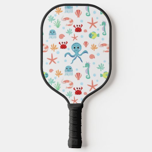 Zee Wereldpatroon Pickleball Paddle (Achterkant)
