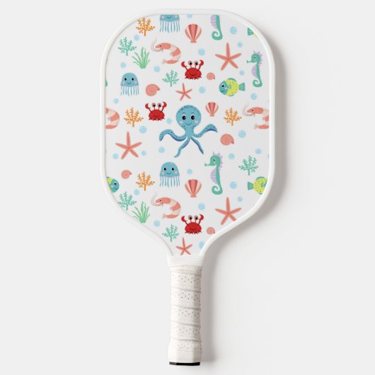 Zee Wereldpatroon Pickleball Paddle (Achterkant)